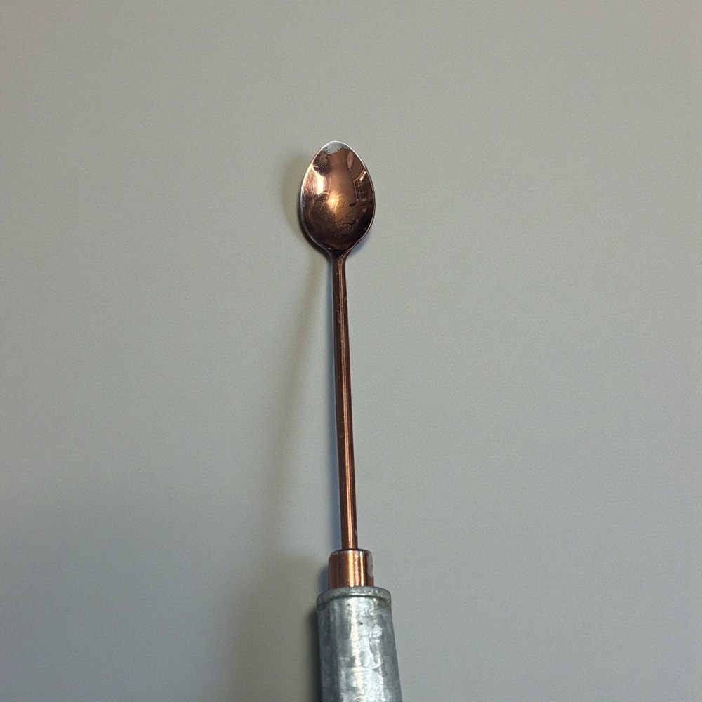 Copper Tasting Spoon with Heavy Weighted‎ Handle - Picture 4 of 5
